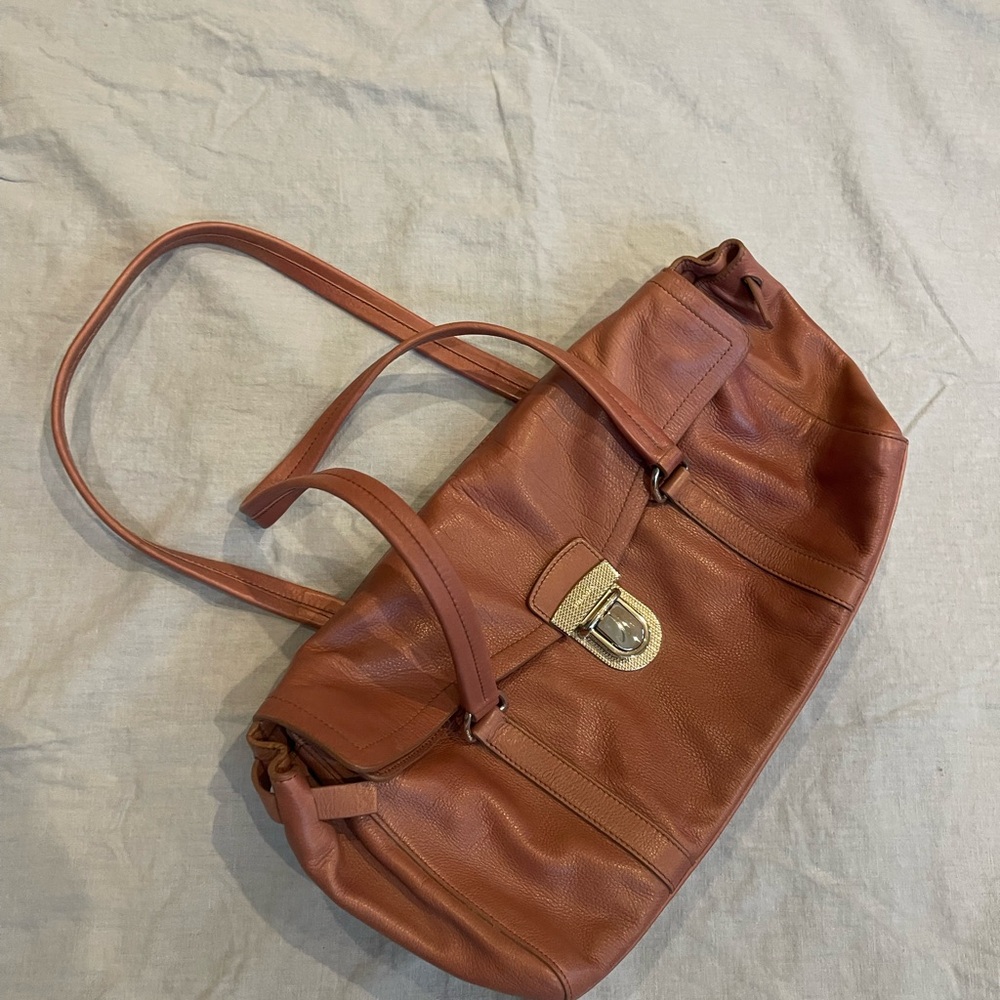 Prada Tan Leather Shoulder Bag - Picture 1 of 12